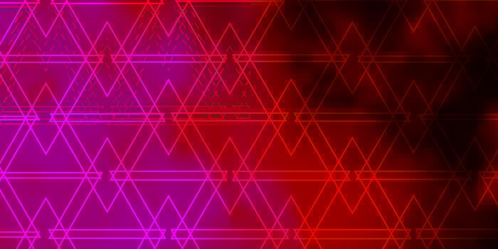 Dark Purple Pink vector template with crystals triangles