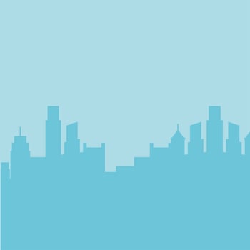 City buildings silhouette vector design