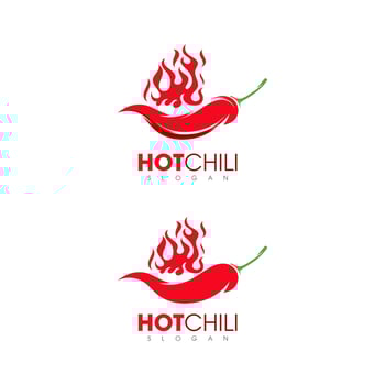 Red hot natural chili icon vector Illustration