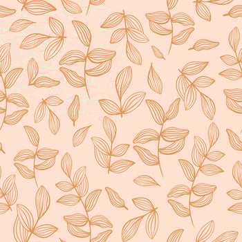 Autumn pattern with leaves vector