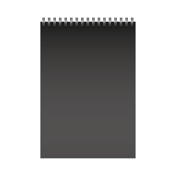 Isolated mockup notebook vector design