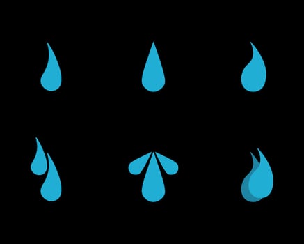 wave and water logo blue for business abstract water icon design logo and vector