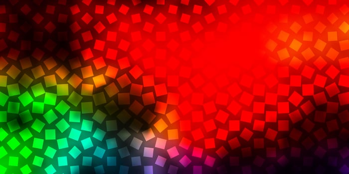 Dark Multicolor vector background with rectangles. Colorful illustration with gradient rectangles and squares. Design for your business promotion.
