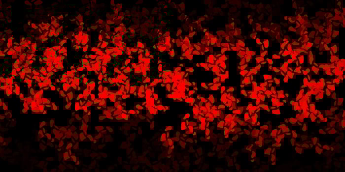 Dark red vector background with random forms.
