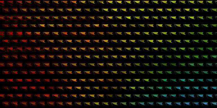 Light Blue, Yellow vector backdrop with lines, triangles.