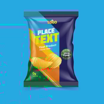 Free Potato chips package design, foil bags with the original file in 3d illustration. Chip's packaging ideas chip packaging, packaging, chips. vector