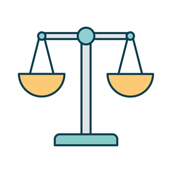 balance on a white background vector
