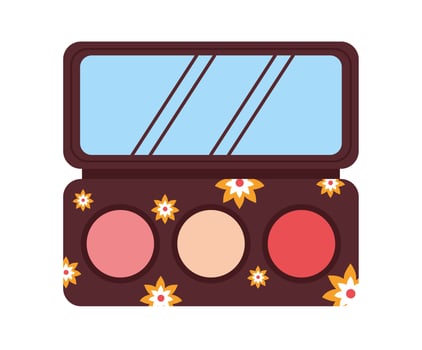 eyeshadow palette isolated vector