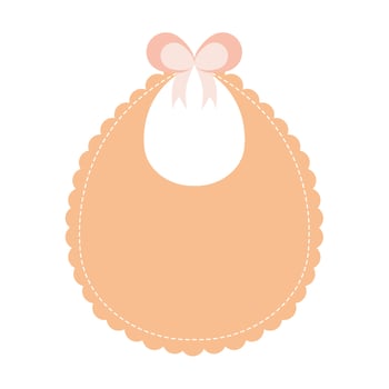 baby bib isolated vector
