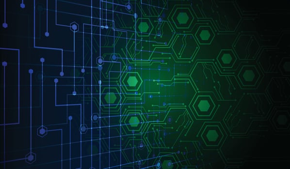 cyber circuit future technology concept background vector