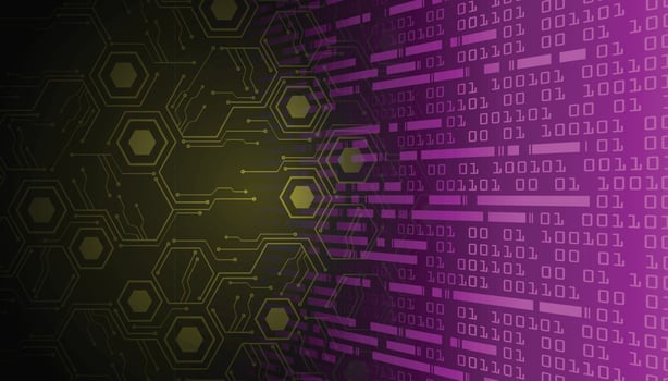 cyber circuit future technology concept background vector