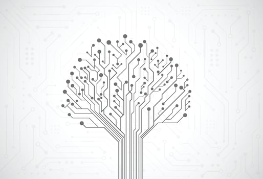 Abstract digital background with technology circuit board texture. Electronic motherboard illustration. Communication and engineering concept. Vector illustration