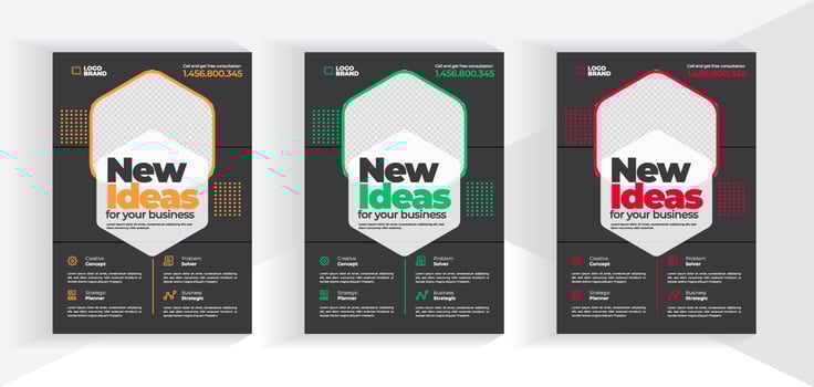 Corporate Business flyer template vector design, Flyer Template Geometric shape used for business poster layout, IT Company flyer, corporate banners, and leaflets. Graphic design layout