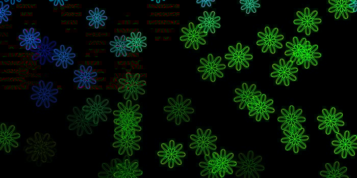 Dark Multicolor vector background with random forms.