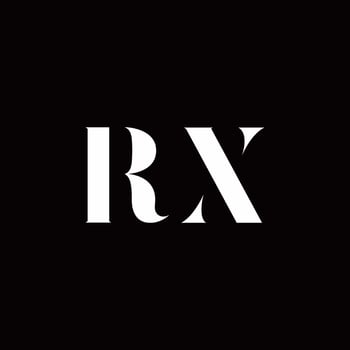 RX Logo Letter Initial Logo Designs Template vector
