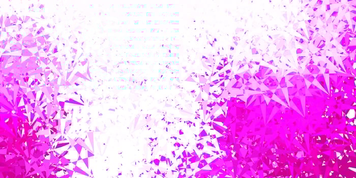 Light pink vector background with triangles.