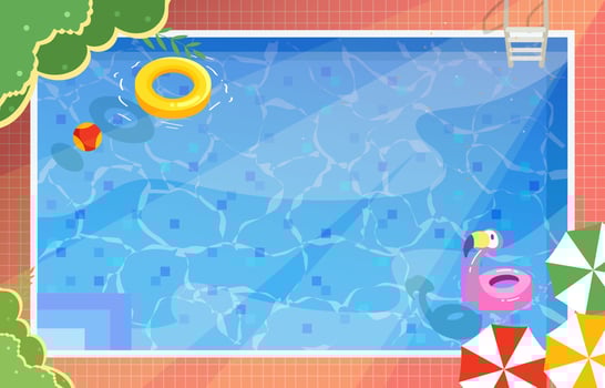 Summer in Swimming Pool vector
