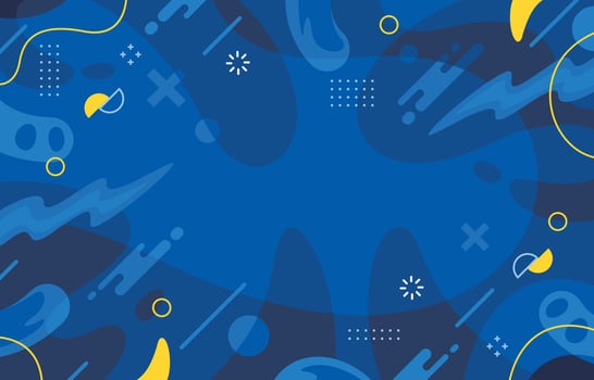Flat Dynamic Blue Background vector