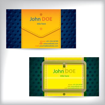 Vector creative business card