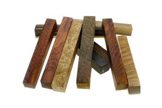 Set Exotic wood real for blanks pen photo