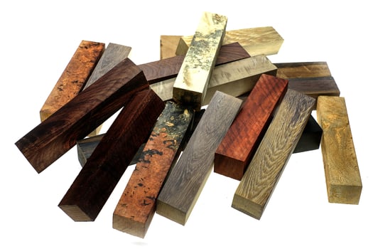 Set Exotic wood real for blanks pen photo