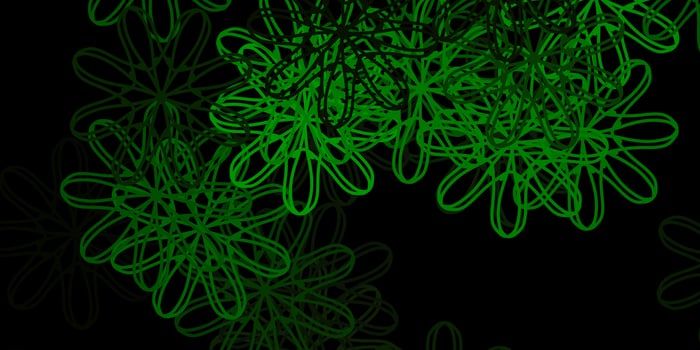 Dark Green vector texture with memphis shapes.