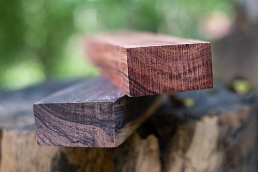 Black white wood and Burmese rosewood log exotic background photo