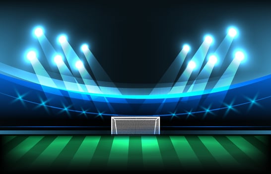 Soccer Stadium Background vector