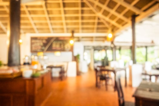 Abstract blur and defocused restaurant photo