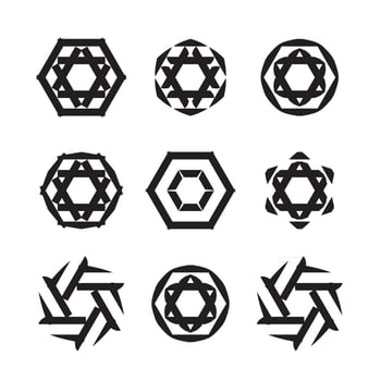 Circular ornament design vector