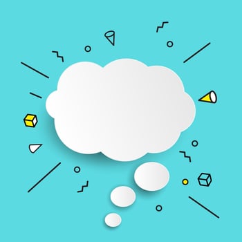 Hand drawn speech bubbles icon. Vector Illustration