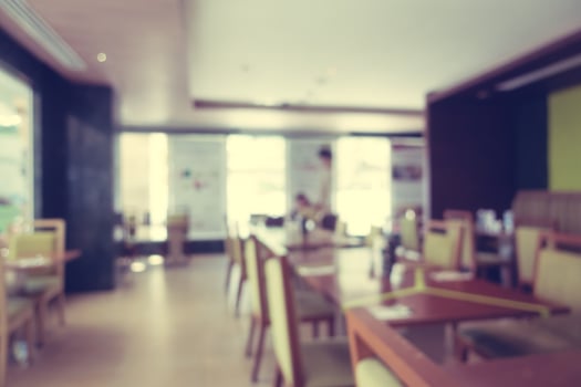 Abstract blur defocused restaurant and coffee shop photo