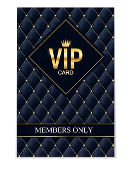 Luxury Members, Gift Card Template for your Business Vector Illustration