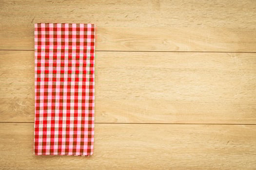 Kitchen cloth on wood table photo