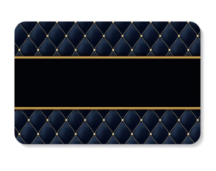 Luxury Members, Gift Card Template for your Business Vector Illustration