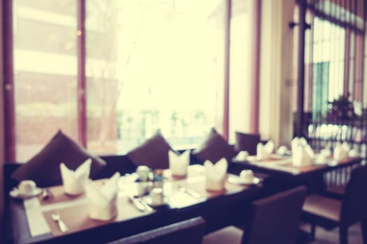 Abstract blur and defocused coffee shop cafe and restaurant photo