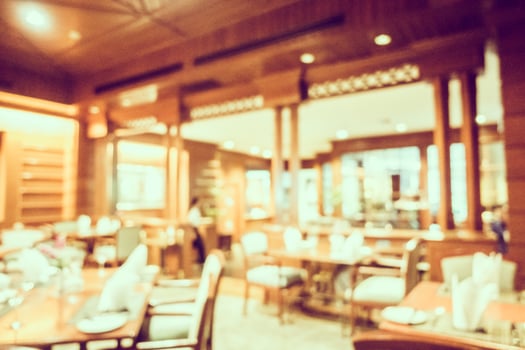 Abstract blur and defocused coffee shop cafe and restaurant photo