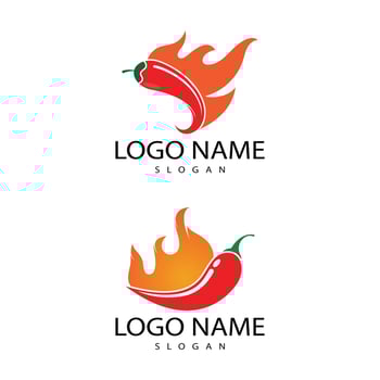 Red hot natural chili icon vector Illustration