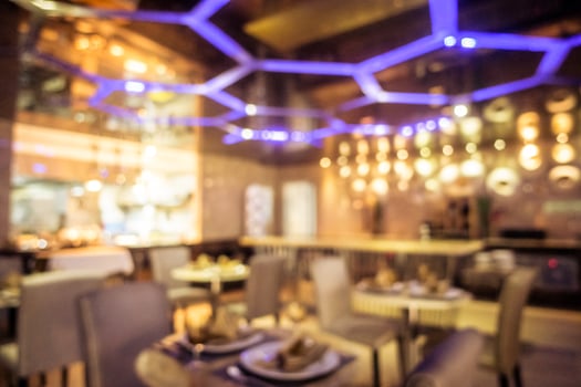Abstract blur restaurant and coffee shop cafe interior photo