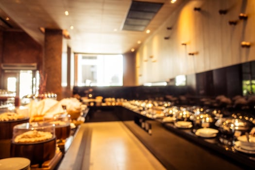 Abstract blur restaurant and coffee shop cafe interior photo