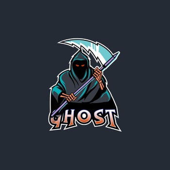 Reaper mascot logo design vector
