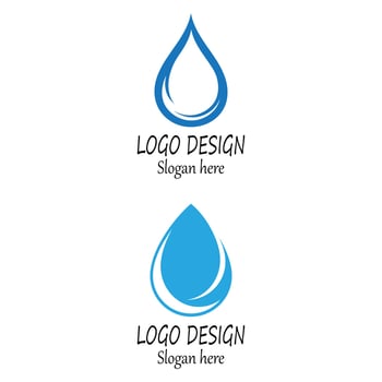 Water drop Logo Template vector illustration design