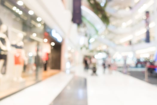 Abstract blur shopping mall photo