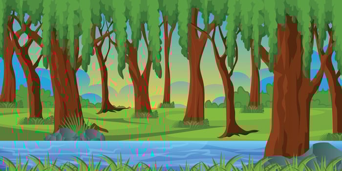 Nature Woodland Background vector