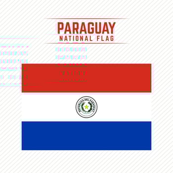 National Flag of Paraguay vector