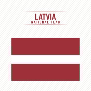 National Flag of Latvia vector