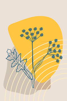 Angelica abstract poster minimal vector