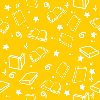 Hand drawn doodle books Seamless pattern vector