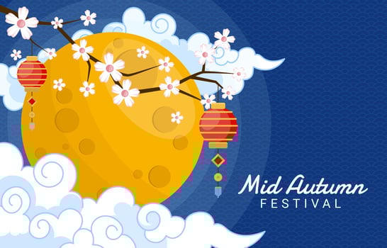 Mid Autumn Festival Moon Concept vector