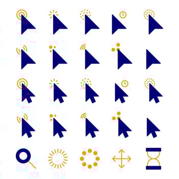 Mouse Cursor Icons vector